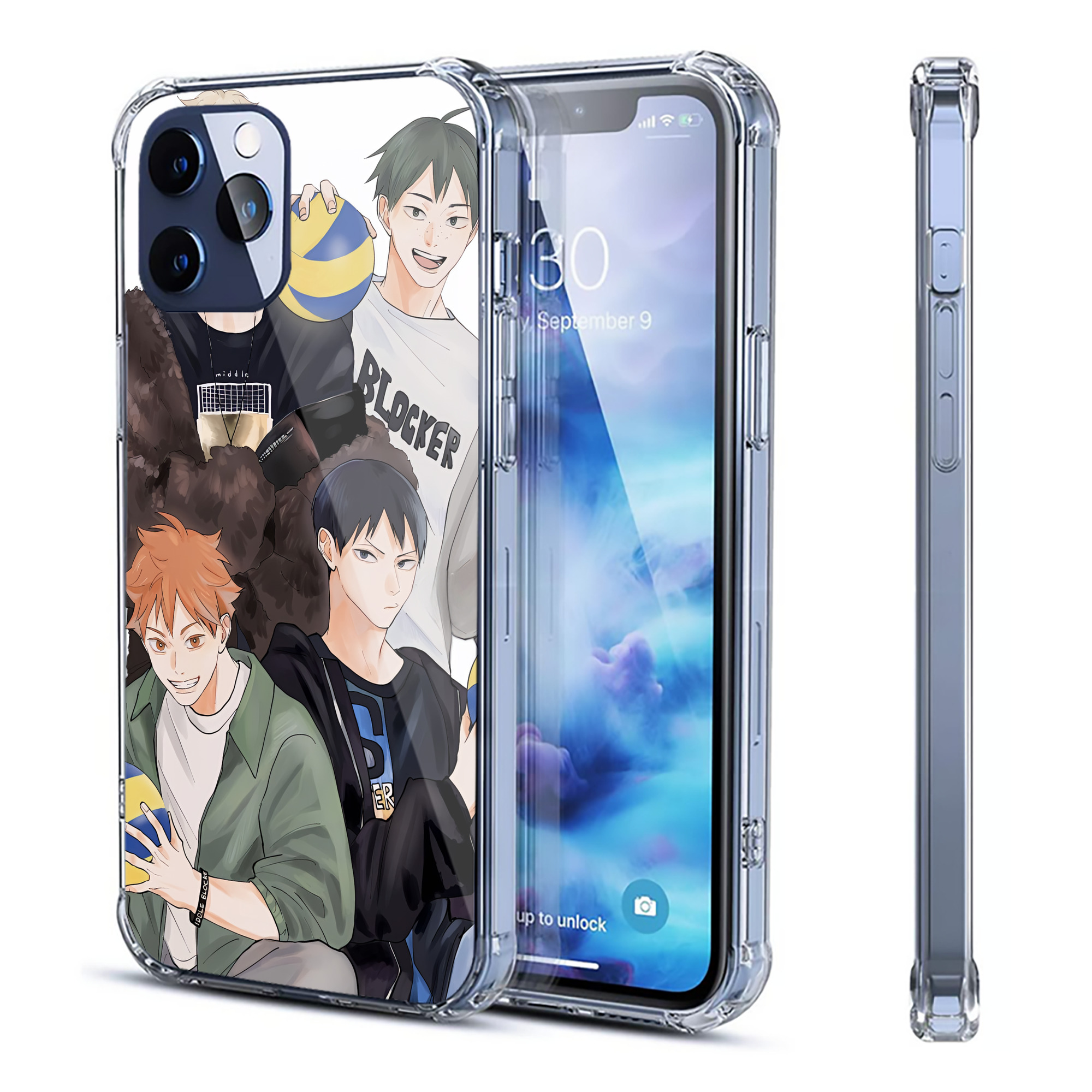 （画像用） ハイキュー!! Haikyu!! 【iPhone 12シリーズ対応】透明スマホケース（クリアソフトケース）